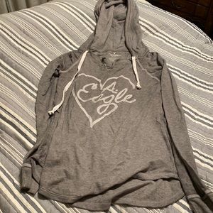Light grey American Eagle light hoodie
